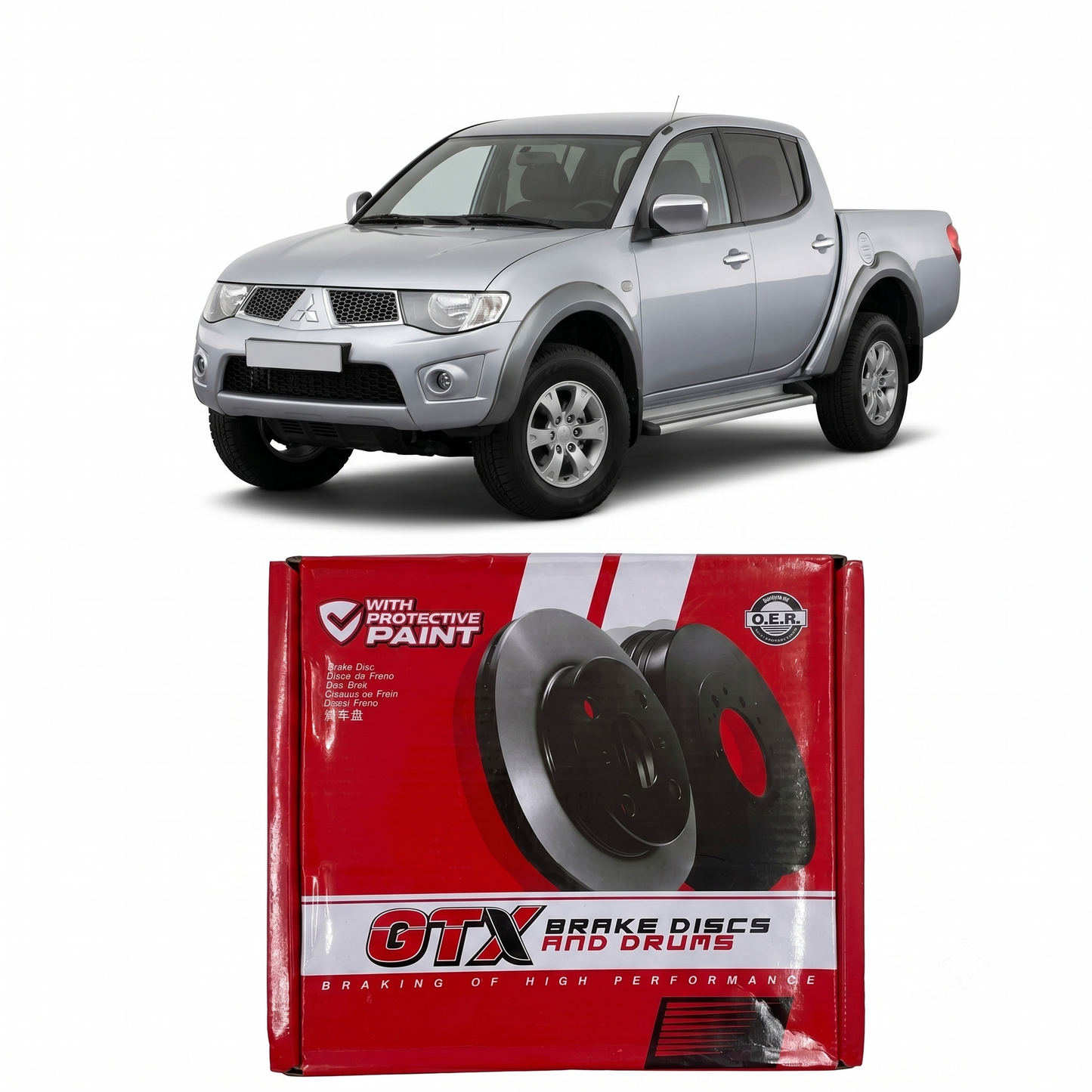 Disco de Freno Delantero Mitsubishi L200 Katana / Dakar 2007 adelante – Ital-Brakes GTX D448
