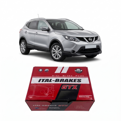 Pastilla de Freno Trasera Nissan Qashqai 2010 en adelante – Ital-Brakes GTX 0598