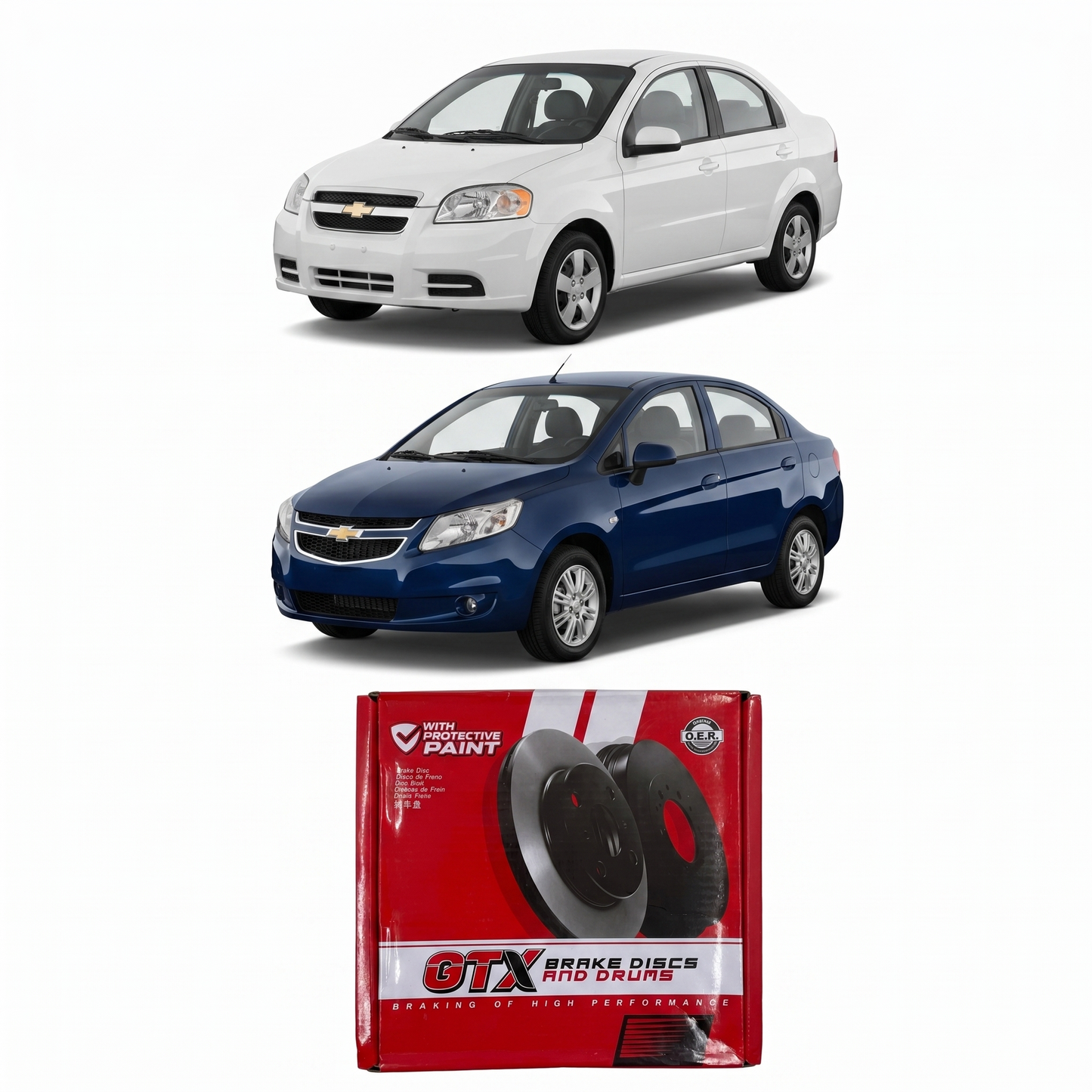 Disco de Freno Delantero Chevrolet Aveo 2003-2013 / Sail 2011-2018 – Ital-Brakes GTX D601