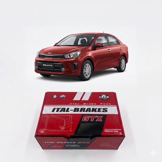 Pastilla de Freno Delantera Kia Soluto 1.4 2020 Adelante – Ital-Brakes GTX 1610